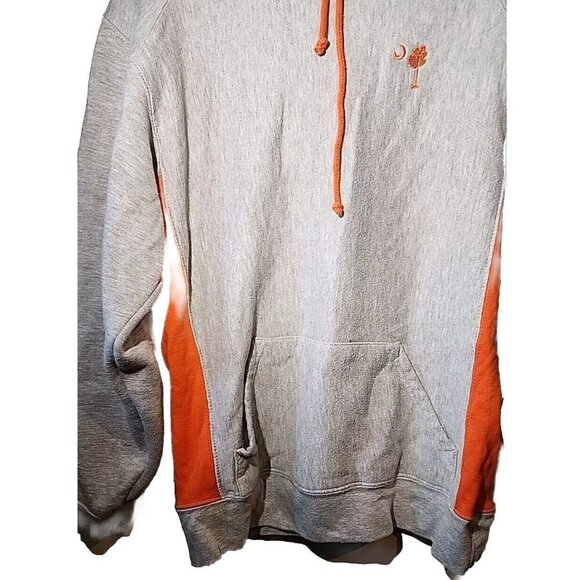 Badger Clemson Sport Long Sleeve Hoodie South Carolina Gray Orange Small - Picture 6 of 10